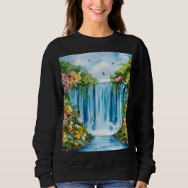 Sudadera Catarata pintada a la acuarela