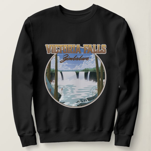 Sudadera Cataratas Victoria Zimbabwe (Anverso del diseño)
