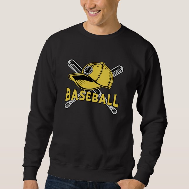 Sudadera Catcher Pitcher Bat Funny Gift (Anverso)