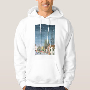Sudadera Catedral de Chichester una escena de la nieve