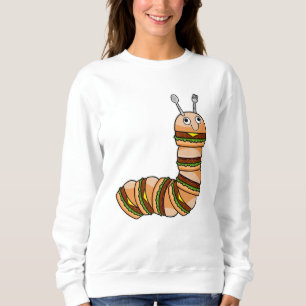 Sudadera Caterpillar como Cheeseburger con carne y ensalada