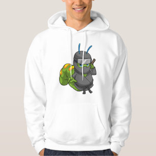 Sudadera Caterpillar como Ninja con espada