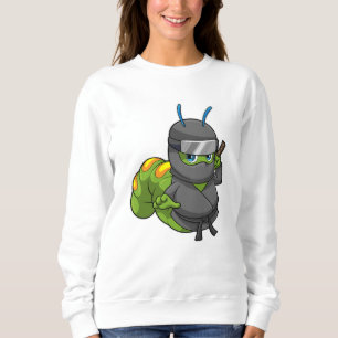 Sudadera Caterpillar como Ninja con espada