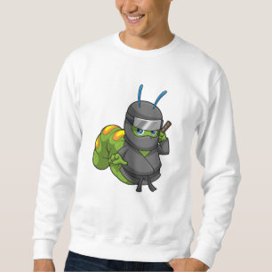 Sudadera Caterpillar como Ninja con espada