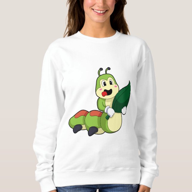 Sudadera Caterpillar con hoja (Anverso)