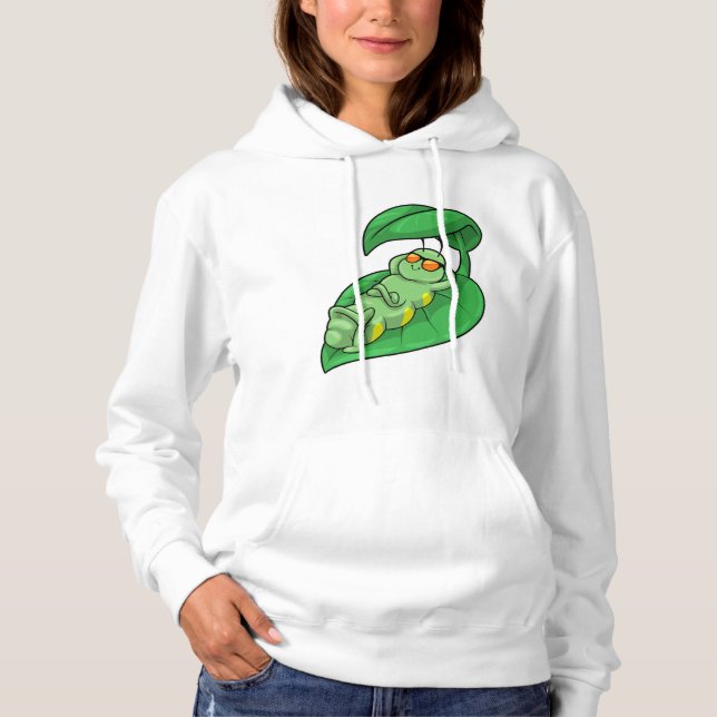 Sudadera Caterpillar con hoja (Anverso)