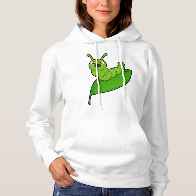 Sudadera Caterpillar con hoja (Anverso)