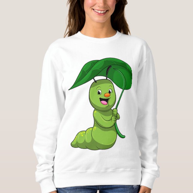 Sudadera Caterpillar con hoja como parasol (Anverso)