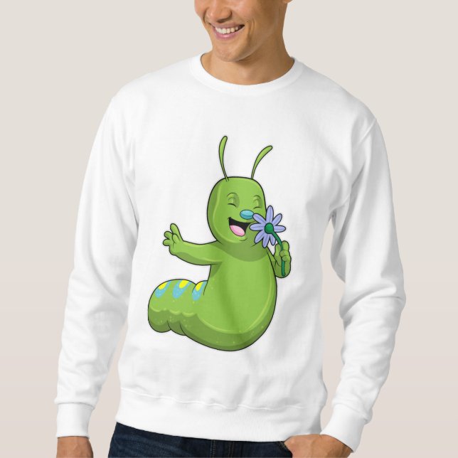 Sudadera Caterpillar con margarita de flores (Anverso)