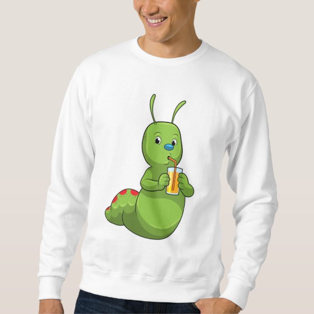 Sudadera Caterpillar con zumo de Naranja de vidrio (Anverso)
