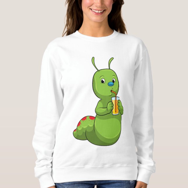Sudadera Caterpillar con zumo de Naranja de vidrio (Anverso)