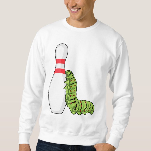 Sudadera Caterpillar en el Bowling con pasador Bowling (Anverso)
