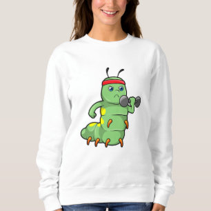 Sudadera Caterpillar en entrenamiento de fuerza con Dumbbel