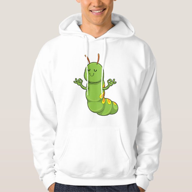 Sudadera Caterpillar en la meditación del yoga (Anverso)