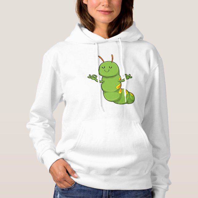 Sudadera Caterpillar en la meditación del yoga (Anverso)