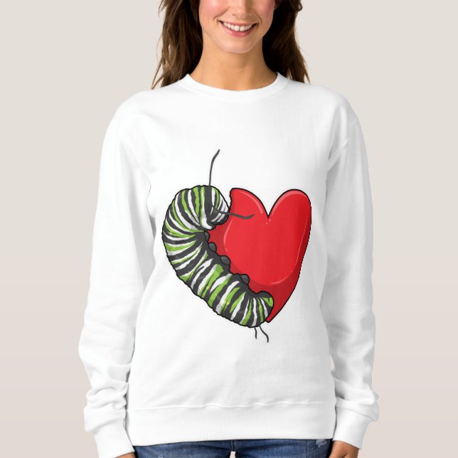Sudadera Caterpillar Love Heart (Anverso)