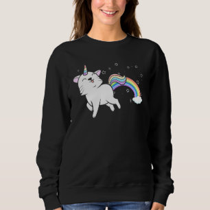 Sudadera Caticorn Rainbow Unicorn Gato mágico Kitty Legenda
