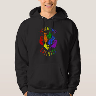 Sudadera Catividad Purranormal Lgbt Gatos Orgullo Gatos