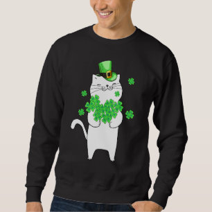 Sudadera Catricks Day Cat Shamrock St Patricks Day Lucky