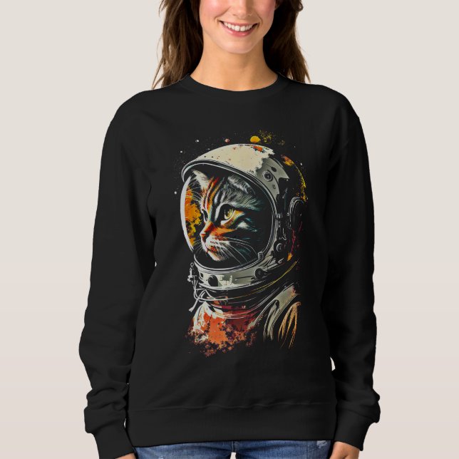 Sudadera Catronaut Cat Astronaut space cat (Anverso)