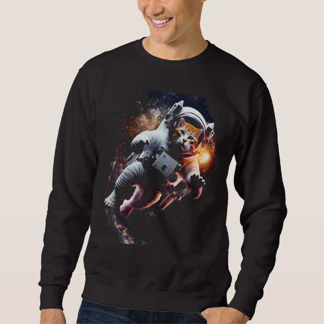 Sudadera Catronaut Cat Astronaut space cat 4 (Anverso)