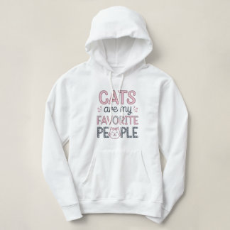 Sudadera "Cats Are My Favorite People" Funny Cat Mom