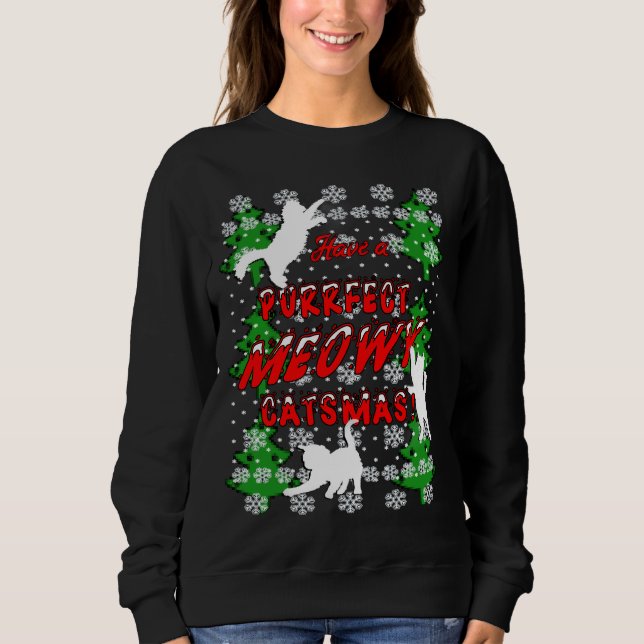 Sudadera Cats, Christmas Cat, Cat Christmas, Cat Christmas  (Anverso)