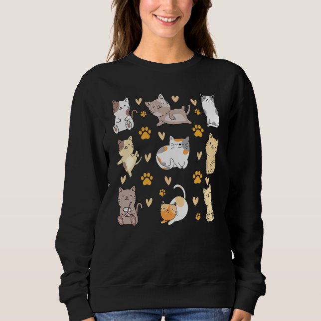 Sudadera Cats Cute Cat  Cat Owner Many Cats I Cute Cats (Anverso)