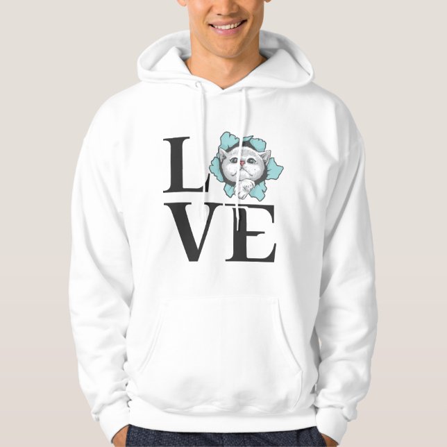 Sudadera Cats de amor (Anverso)