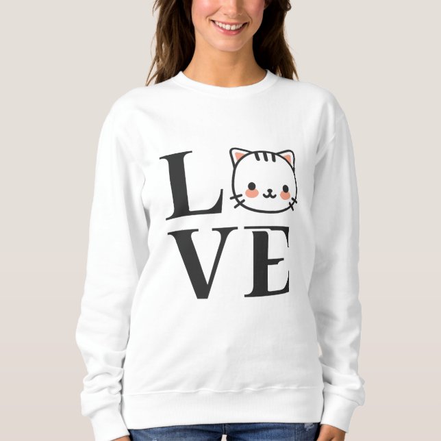 Sudadera Cats de amor (Anverso)