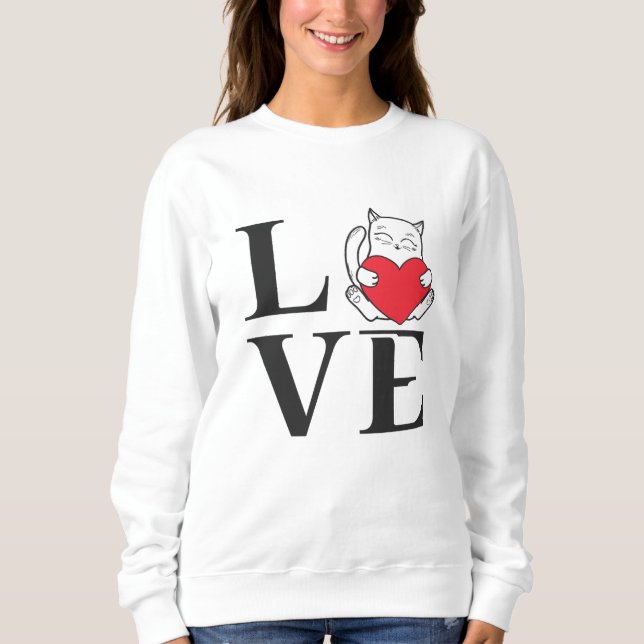 Sudadera Cats de amor (Anverso)