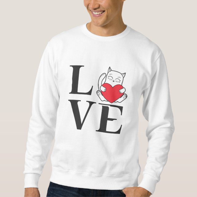 Sudadera Cats de amor (Anverso)