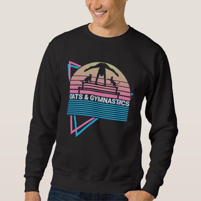 Sudadera Cats & Gymnastics Gymnast Retro (Anverso)