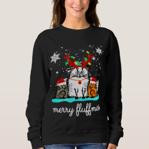 Sudadera Cats Merry Fluffmas navidades graciosos