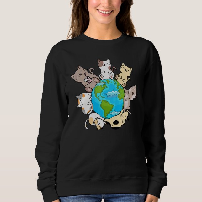 Sudadera Cats On Earth I Cat  Cats on Earth  Cute Cats (Anverso)