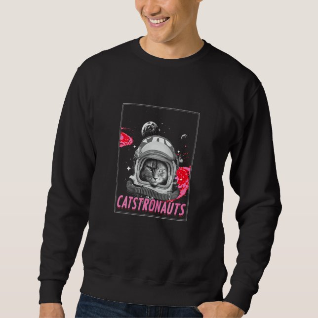 Sudadera Catstronaut Space Cat  Astronaut Scientist (Anverso)