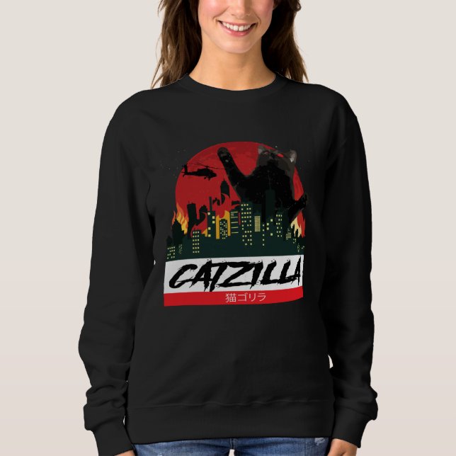 Sudadera CATZILLA   Kitty for Cat  Cat Owner (Anverso)