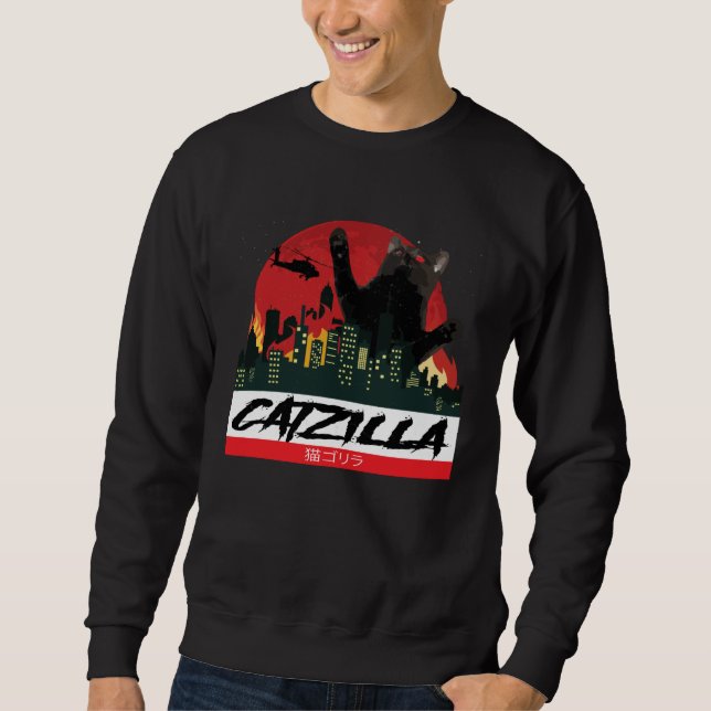 Sudadera CATZILLA   Kitty for Cat  Cat Owner (Anverso)