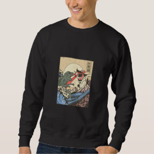 Sudadera Catzilla Vs Kaiju Vintage Gracioso gato japonés