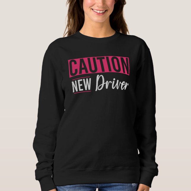 Sudadera Caution Driver Driving School Driving License  3 (Anverso)