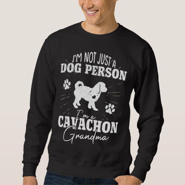 Sudadera Cavachon Dog Grandma  Women Dog Mom  Mother s Day (Anverso)