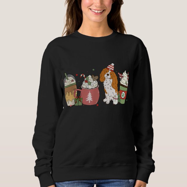 Sudadera Cavalier Café Latte Navidades de invierno Cavie Do (Anverso)