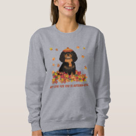 Sudadera Cavalier español de negro y moro personalizado   
