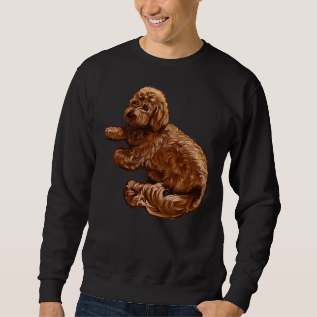 Sudadera Cavalier King Charles Spaniel Poodle Cavapoo Puppy (Anverso)