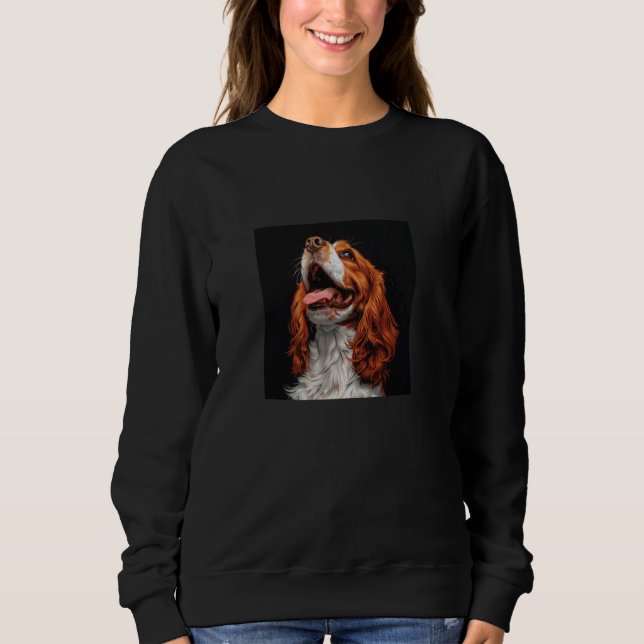 Sudadera Cavalier King Charles Spaniel Puppy Laughaph (Anverso)