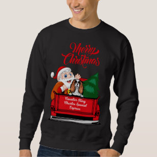 Sudadera Cavalier Perro Rey Charles Spaniel Santa Camión Ro