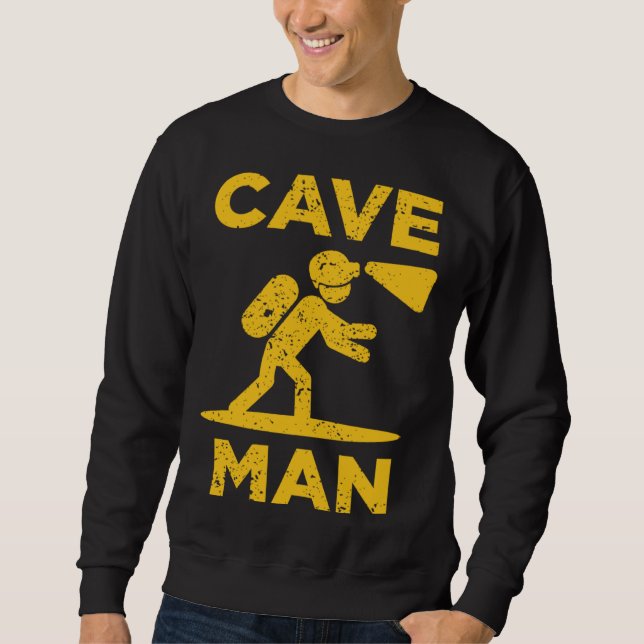 Sudadera Cave Man Cave Explorer And Nature (Anverso)