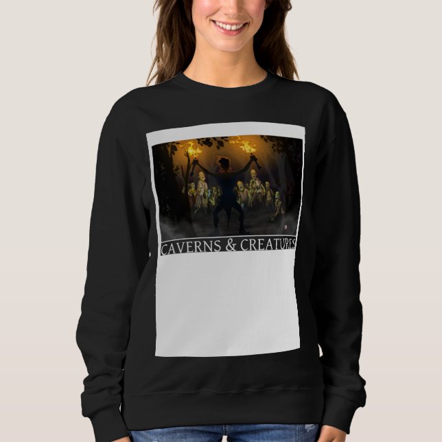 Sudadera Cavernas y Criaturas Ataque Zombie (Anverso)