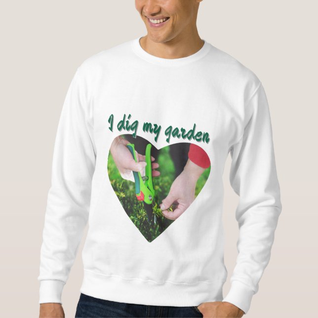 Sudadera 'Cavo mi jardín' (Anverso)