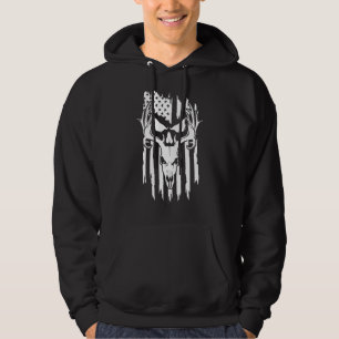 Sudadera Caza De Antler Deer Hunter Deer Skull De La Bander